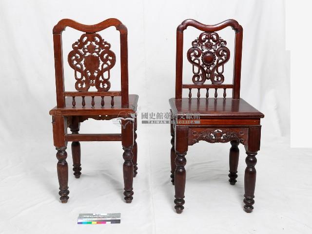 木製公婆椅一對藏品圖，第2張