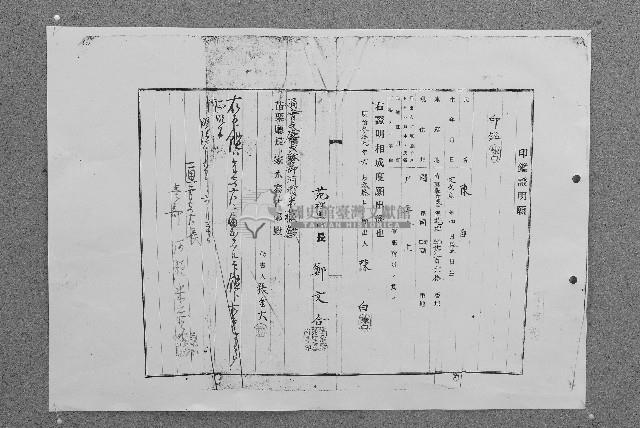 明治三十九年陳白持有印鑑証明願藏品圖，第1張