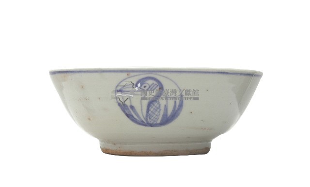 青花開光鳥紋碗藏品圖，第1張