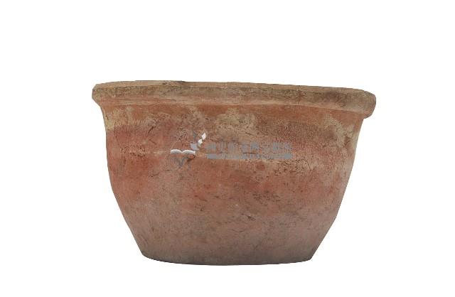 引水用橘色圓形磚臺鍋藏品圖，第1張