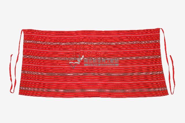 泰雅族紅色線紋女片裙藏品圖，第1張