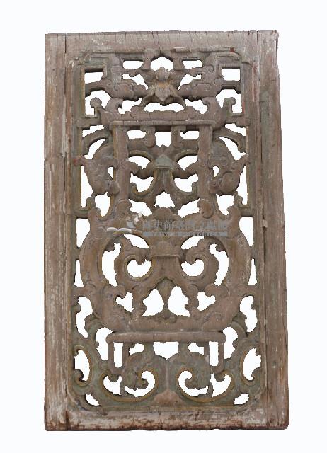 螭龍木雕窗藏品圖，第1張