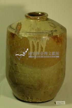 米黃釉窄口直壁式陶甕藏品圖，第1張