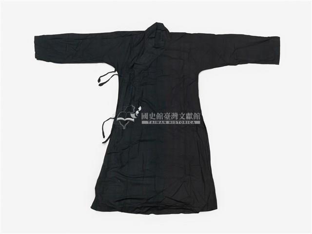 黑色素面長擺戲服藏品圖，第1張