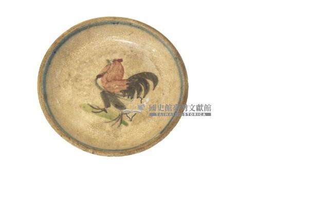 繪雞小盤藏品圖，第1張