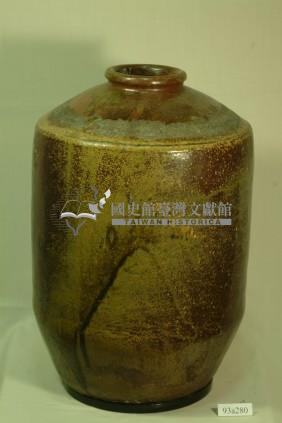 棕紅釉窄口直壁式陶甕藏品圖，第1張