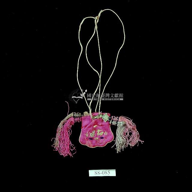 粉紅色烏龜圖樣刺繡袋藏品圖，第1張
