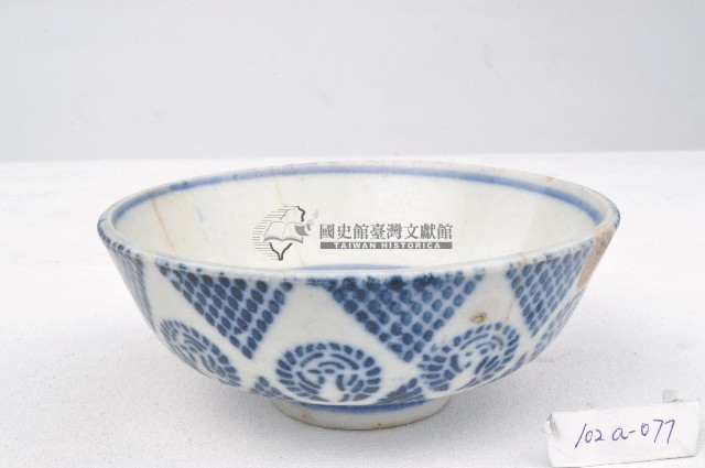 青花印花鳥紋碗藏品圖，第1張