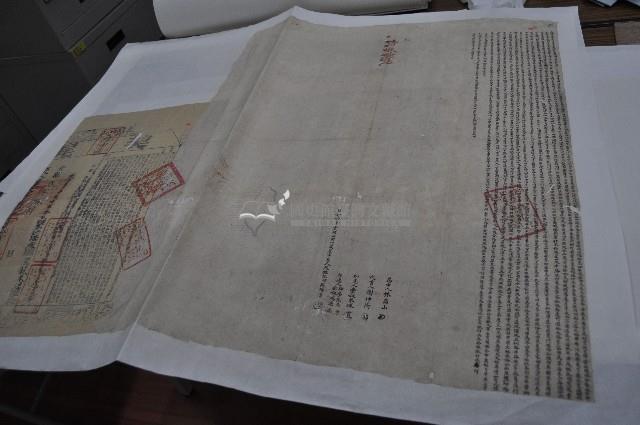 光緒二年張揚清立杜賣盡根水田竹圍屋宇（契尾）藏品圖，第1張