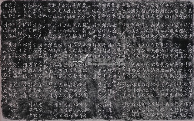 公館五榖宮移轉建築費寄附金芳名牌拓本（二）藏品圖，第1張