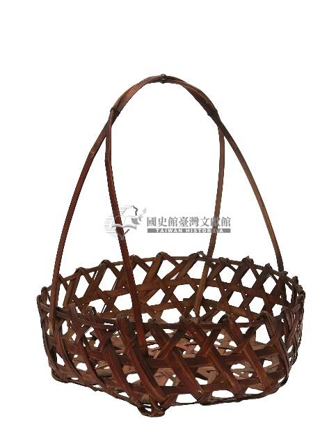 雙編織提把竹編提籃藏品圖，第1張