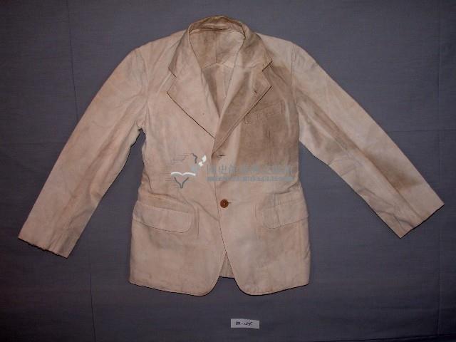 臺灣男性米白色西式外套藏品圖，第1張