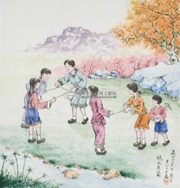 黃金田於丁亥年花月創作之玩三角藺藏品圖，第1張