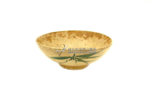 釉上彩竹葉紋碗藏品圖，第1張