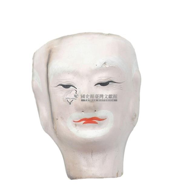 紙紮人臉孔紙糊面具藏品圖，第1張