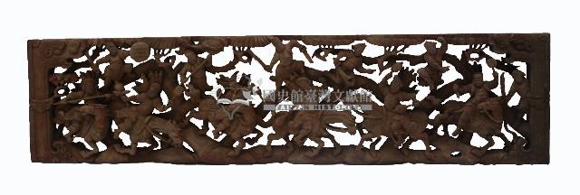 木雕刀馬人掛匾藏品圖，第1張