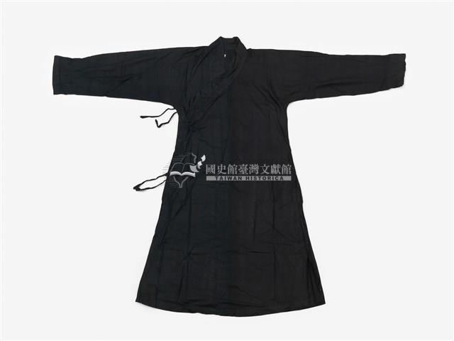 黑色素面長擺戲服藏品圖，第1張