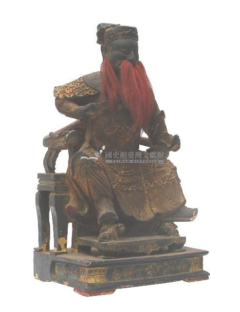 木雕紅鬍王爺像藏品圖，第1張