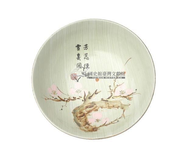 彩繪詩文梅樹紋缽藏品圖，第1張