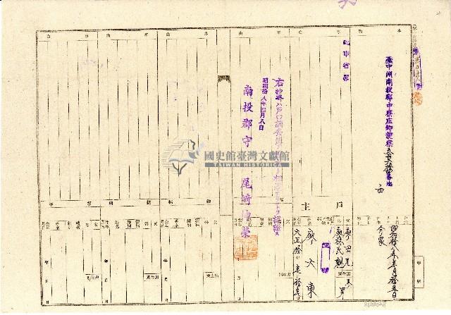 昭和十八年廖大東戶口調查簿謄本藏品圖，第1張