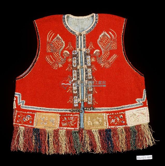 排灣族漢式鳳凰紋無袖上衣藏品圖，第1張