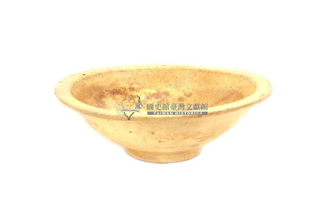 黃釉大陶碗藏品圖，第1張