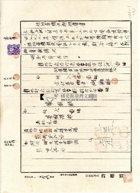 昭和六年抵當權者有限責任鹿港信用組合代表監事蔡德宣致黃秋等根抵當權壱部拋棄書藏品圖，第1張