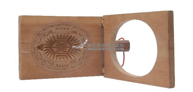 木製活動印版壽字龜紋製粿模具藏品圖，第1張