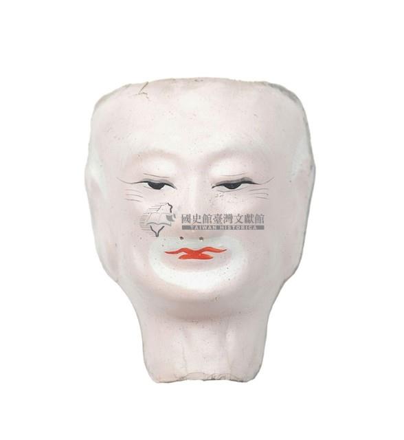 紙紮人臉孔紙糊面具藏品圖，第1張