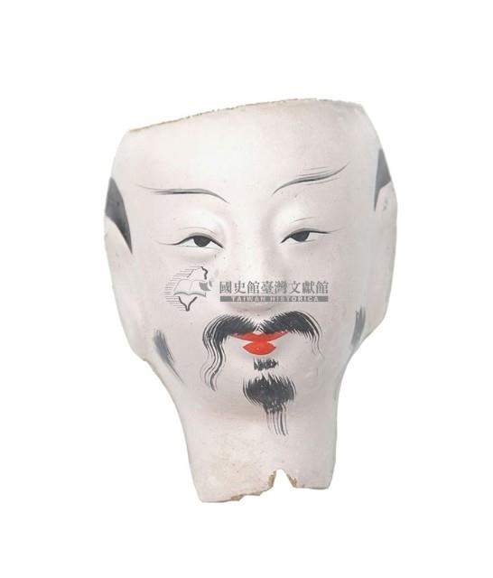 紙紮人臉孔紙糊面具藏品圖，第1張