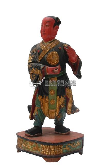 木雕劍童像藏品圖，第1張