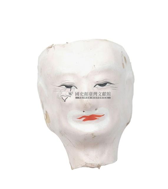 紙紮人臉孔紙糊面具藏品圖，第1張