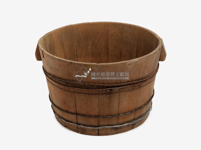 雙耳木製飯桶藏品圖，第1張