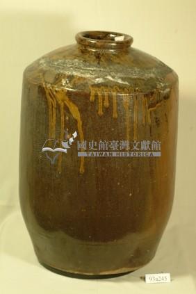褐釉窄口直壁式陶甕藏品圖，第1張