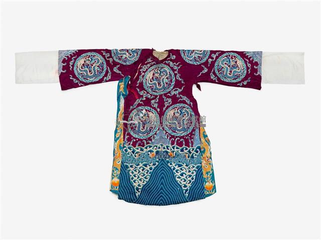 紫色龍紋戲服藏品圖，第1張