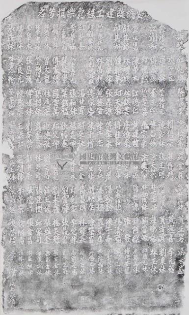 大安橋改建工程費樂捐芳名碑拓本藏品圖，第1張