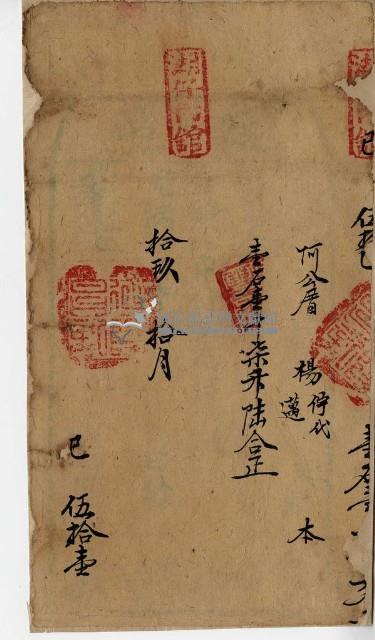 光緒十九年楊佇執照藏品圖，第1張