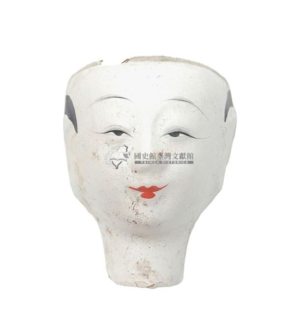 紙紮人臉孔紙糊面具藏品圖，第1張