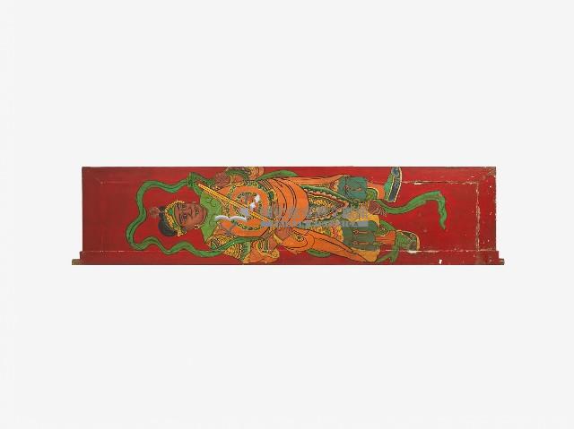 彩繪增長天王與廣目天王之寺廟木門一對藏品圖，第1張