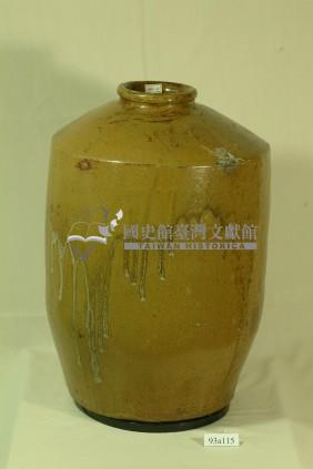 福星款棕褐釉窄口直壁式陶甕藏品圖，第1張