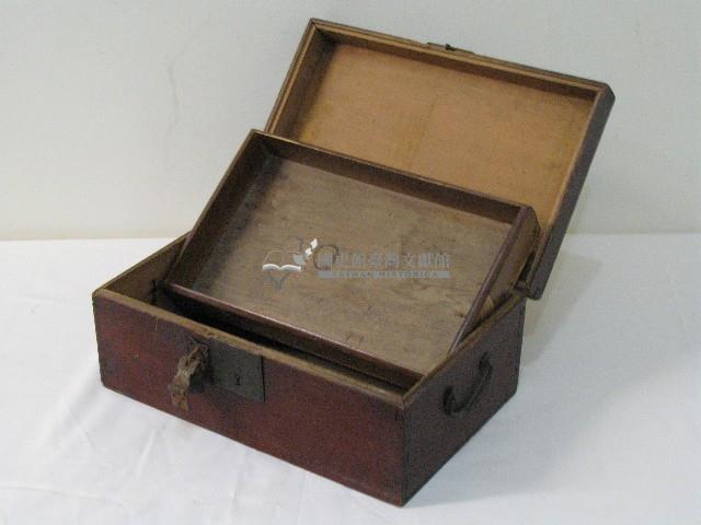 木製雙層珠寶盒藏品圖，第1張