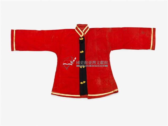 紅色滾金邊上衣戲服藏品圖，第1張