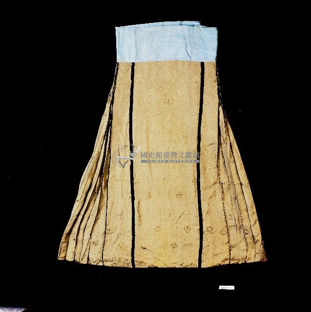 鵝黃色繡樣筒裙藏品圖，第1張