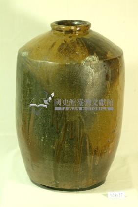 福興款窯變窄口直壁式陶甕藏品圖，第1張