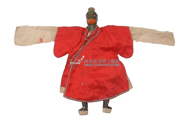 紅色布袋戲偶藏品圖，第1張