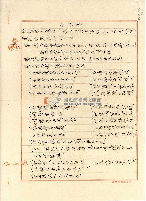 昭和七年廖田元等簽署契約書藏品圖，第1張