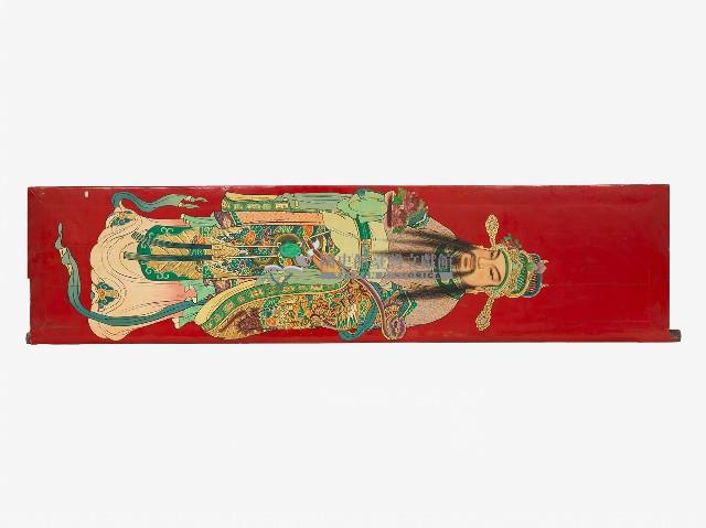 彩繪富貴晉爵之寺廟木門一對藏品圖，第1張