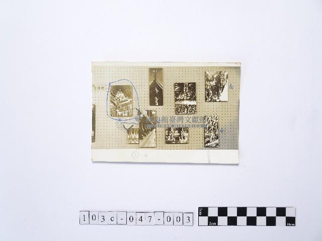 黃則修攝龍山寺系列照片民國五十年展覽會佈展樣版3藏品圖，第1張