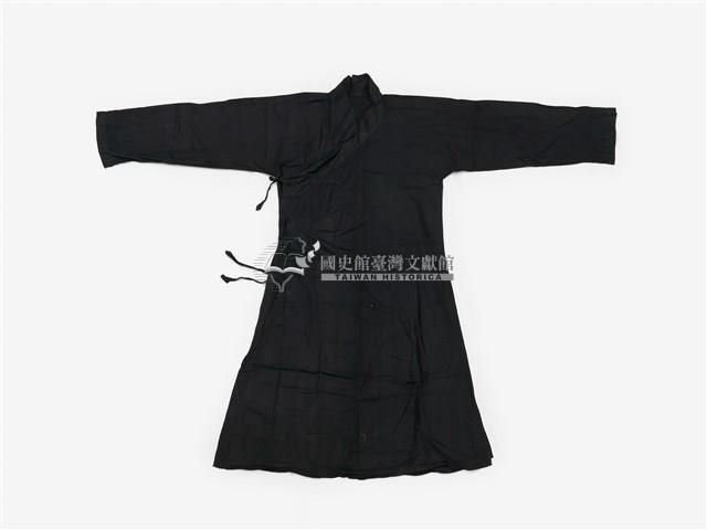 黑色素面長擺戲服藏品圖，第1張