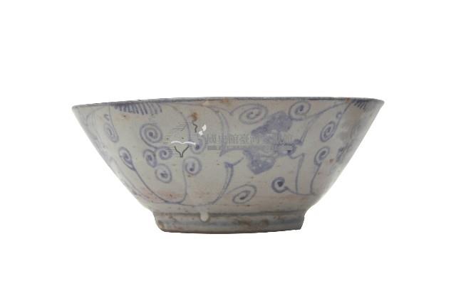 青花變體雲氣紋碗藏品圖，第1張